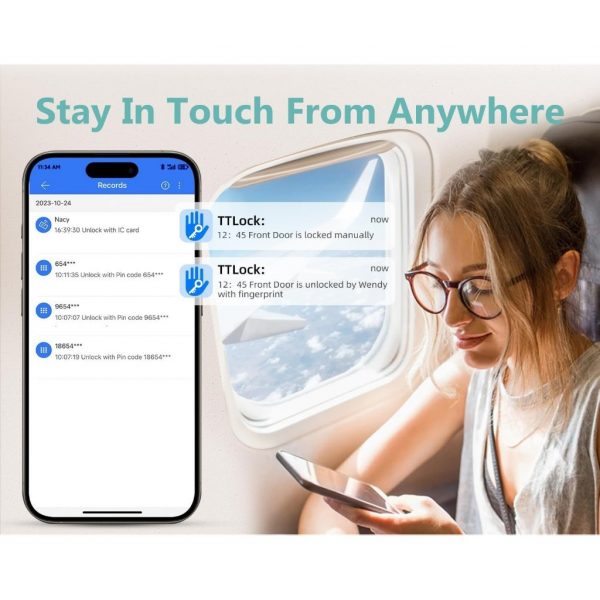 TTLock Smart Lock Fingerprint Passcode Key Card App Unlock