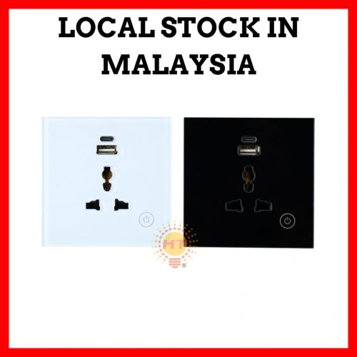 eWeLink WiFi Smart Socket with 3-Pin Universal Socket USB Type C Port App Control Home Automation