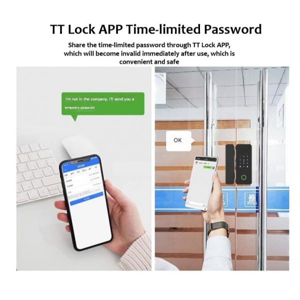 TTLock App Smart Glass Door Lock