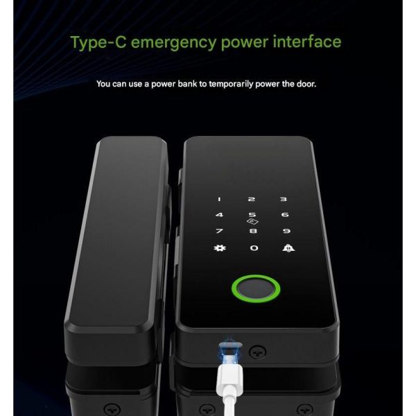 TTLock App Smart Glass Door Lock