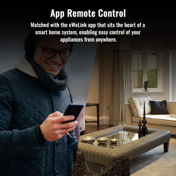 eWeLink 2 in 1 no neutral Smart WiFi Wall Switch App Control