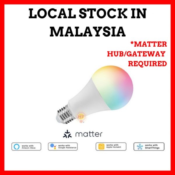Matter E27 RGB Smart Light Bulb