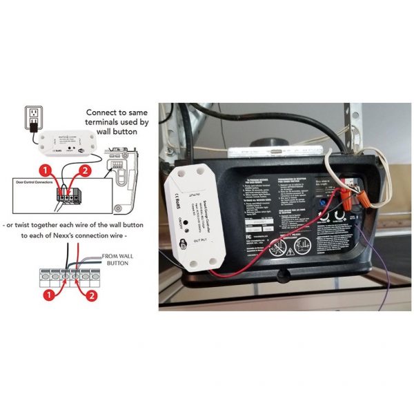 Smart Life App WIFI Garage Door Auto Gate Autogate Opener Controller With Sensor UK Plug