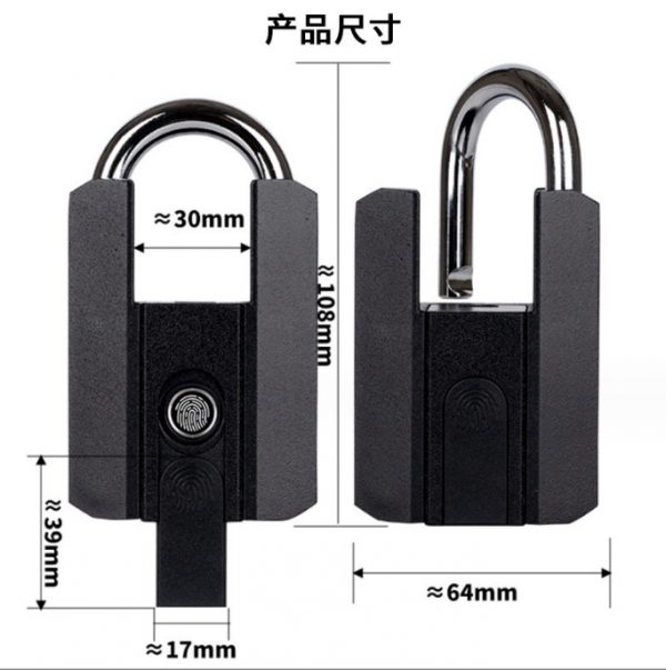 TTLock Bluetooth Smart Padlock with Fingerprint