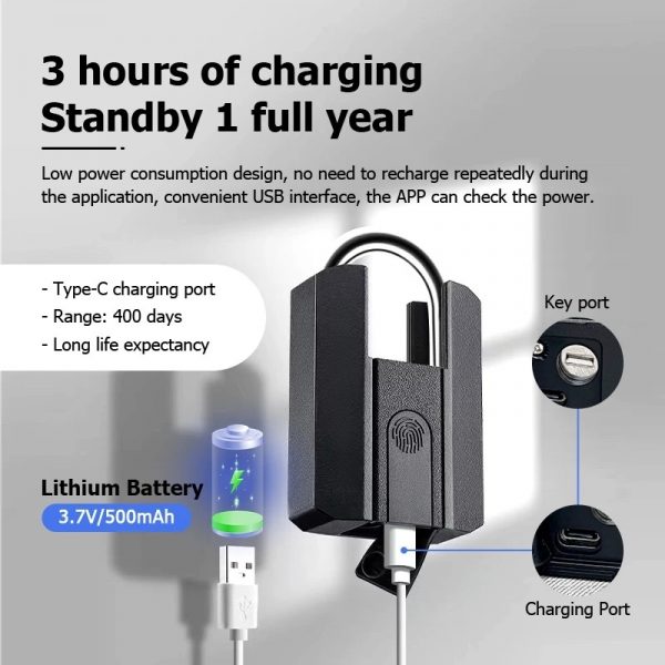 TTLock Bluetooth Smart Padlock with Fingerprint