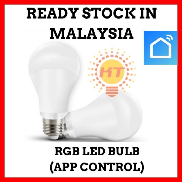 Smart Life Tuya App LED Light Bulb Wifi RGB/White Multicolor Smart Home Control E27