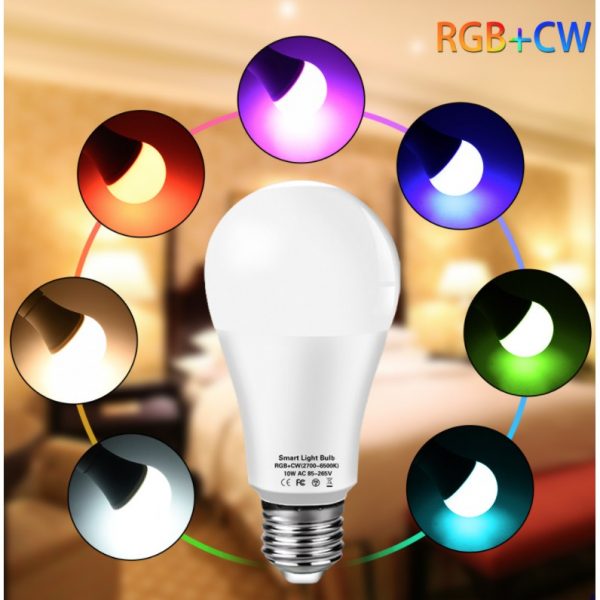 Smart Life Tuya App LED Light Bulb Wifi RGB/White Multicolor Smart Home Control E27