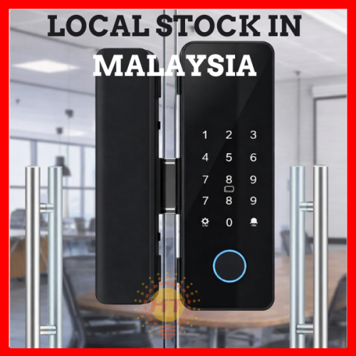 Tuya / Smart Life Bluetooth Glass Door Lock Digital Biometric Fingerprint