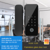 Tuya / Smart Life Bluetooth Glass Door Lock Digital Biometric Fingerprint
