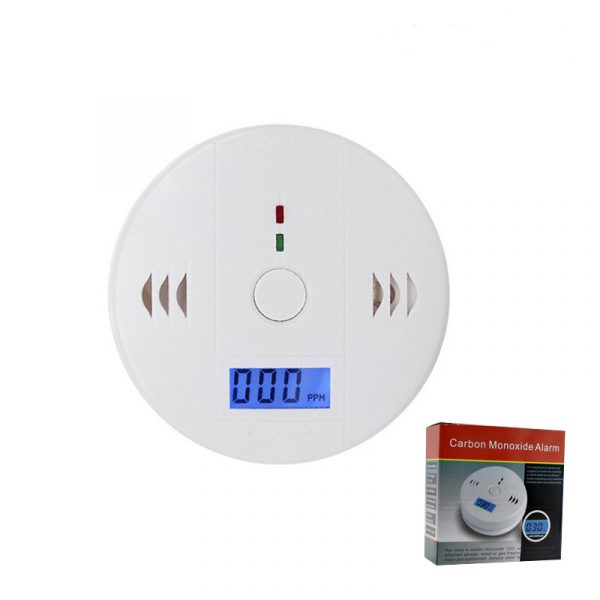 Carbon Monoxide (CO) Detector Home Safety Alarm (85dB) Battery Operated LCD Display High Sensitivity