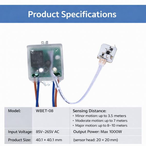 24GHz Radar Human Presence Detection Controller