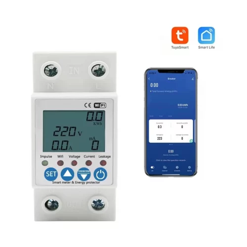 Tuya Smart Life 63A Smart Meter with Leakage Protection