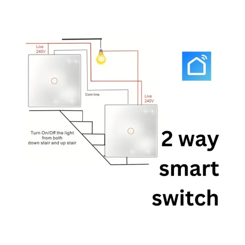 Tuya Smart Life 2-Way WiFi Smart Switch for Lights