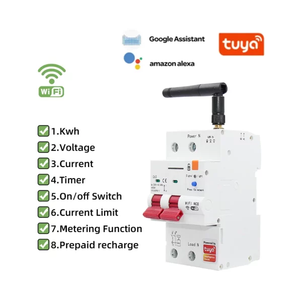 SL0076.webp Tuya Smart Life 4P 63A 3-Phase Smart Meter Circuit Breaker