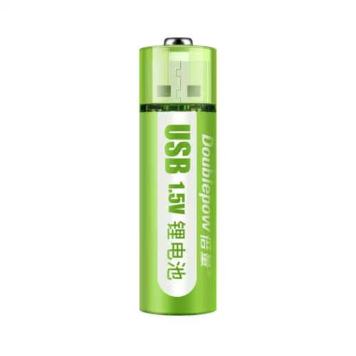 DoublePow USB Rechargeable AA Lithium Battery 1800mWh