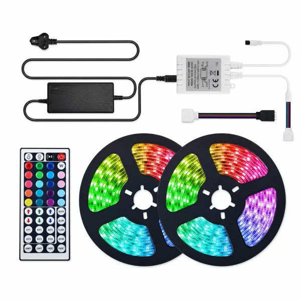 SMART0026.webp 5050 RGB LED Strip with 44-Key Remote Control 5m/10m