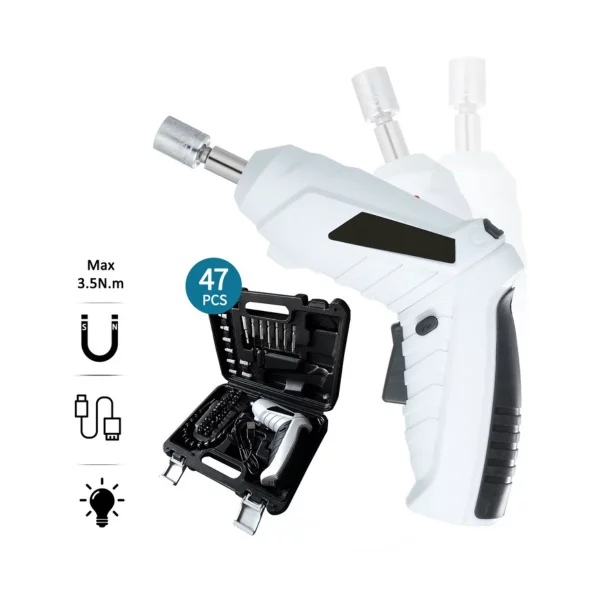 SMART0038.webp 45-in-1 Rechargeable Cordless Mini Hand Drill Screwdriver Set