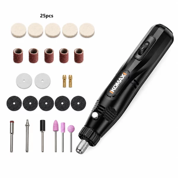 SMART0070.webp Komax Mini Electric Grinder Tool Set with Accessories