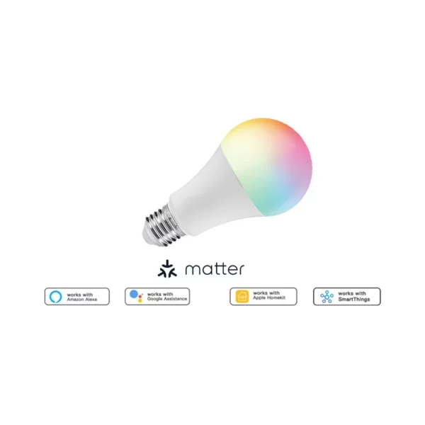 Matter E27 RGB Smart Light Bulb