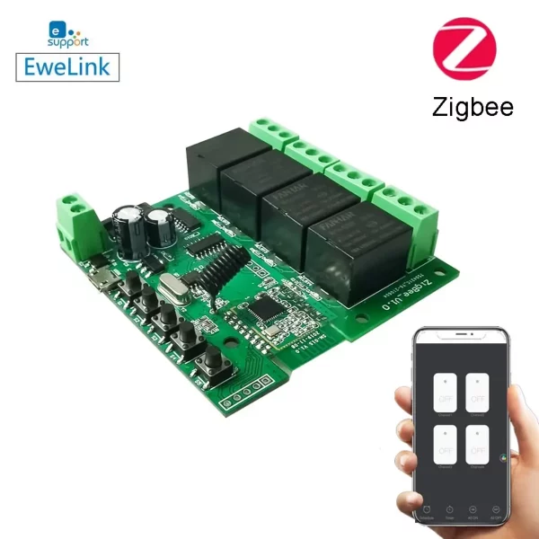 SONOFF0042.webp eWeLink Zigbee 4-Channel DC Relay Module Switch