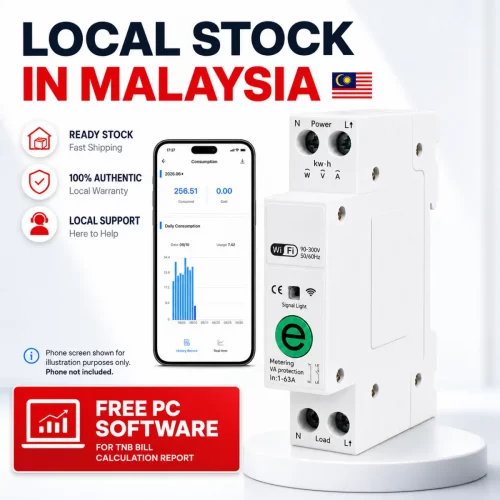eWeLink WiFi Smart Electric Meter with Protection 1P+N Breaker